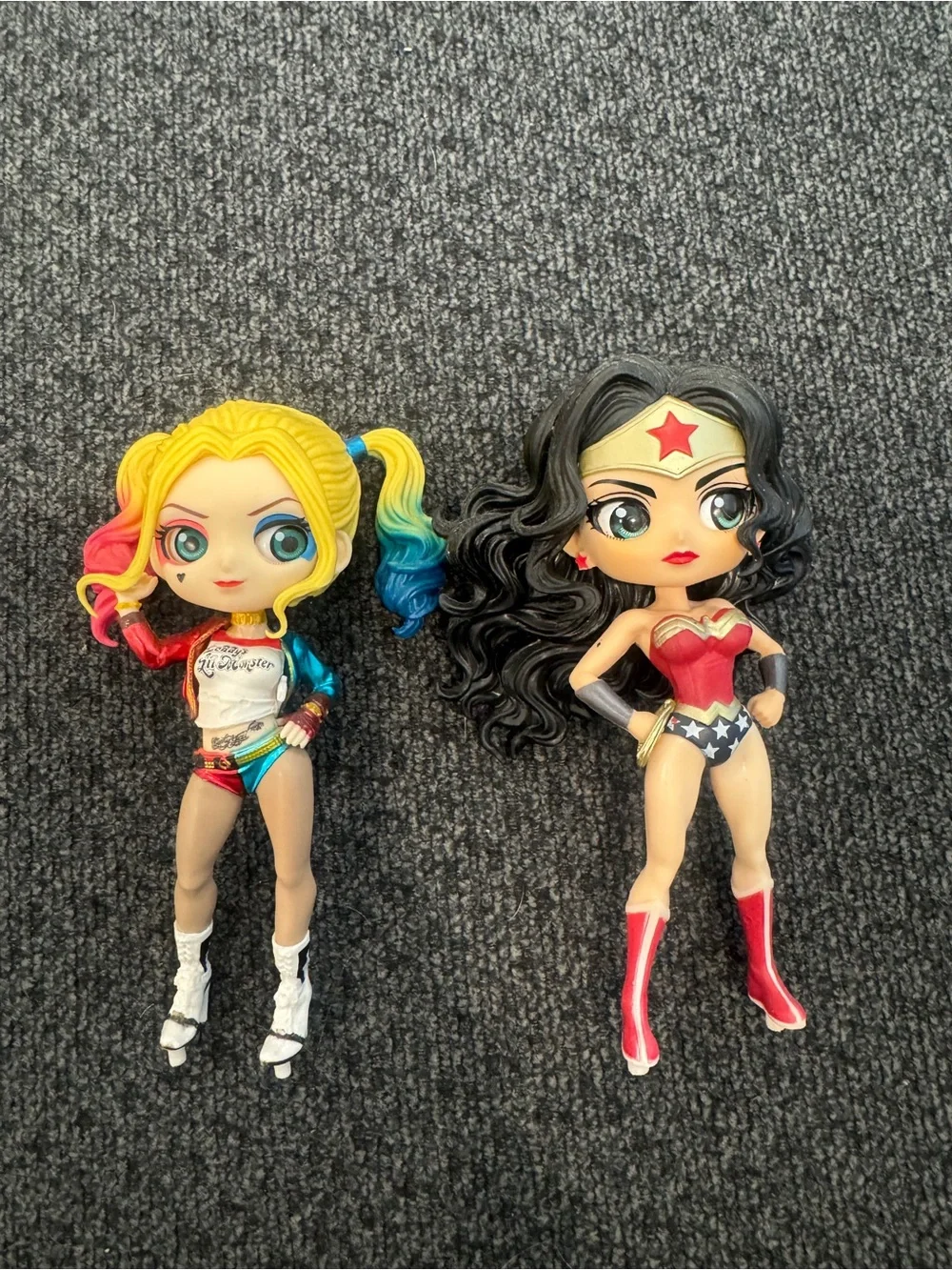 Qposket DC Comics Harley Quinn & Wonder Woman Collectible Figures